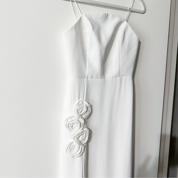 Amanda Uprichard x REVOLVE Wolfe Gown Dress in Ivory White Size XS - Picture 3 of 7